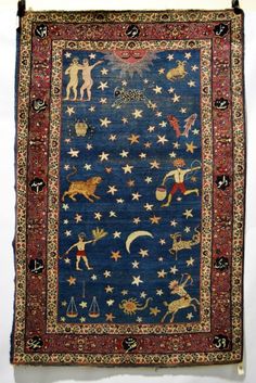 Constellation Rugs, Persian Astrology, 90s Rug, Prague Apartment, Seattle Apartment, Number 19, Inclusive Fashion, Bohemian House, Magic Carpet