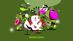 an image of flowers and plants with the words nurra bou