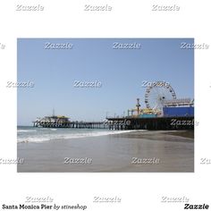 the pier and ferris wheel at santa monica beach