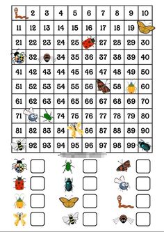 an insect themed sud game with numbers and bugs