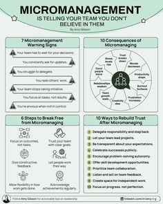 the micromanagement poster is shown with instructions on how to use it