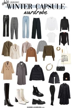 Winter Closet Staples, Winter Outfits Wardrobe, Winter Outfit Staples, Staples For Wardrobe, Winter Outfit Capsule, Winter 2020 Outfits, Trendy Outfits For Winter, Trendy Capsule Wardrobe, Winter Fashion 2020