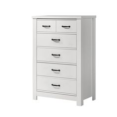 Jermy 47 Inch Tall Dresser, 5 Drawers, Black Handles, Crisp White Finish By Casagear Home Black Drawer Handles, Contemporary Bedroom Furniture, Wide Dresser, 5 Drawer Dresser, Tall Dresser, Chest Dresser, Dresser Sets, Gorgeous Bedrooms, White Dresser