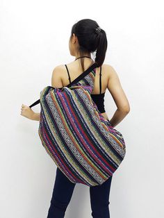 Bohemian Tote Backpack With Adjustable Strap, Bohemian Tote Backpack For Daily Use, Bohemian Large Capacity Pouch Shoulder Bag, Bohemian Beach Bag With Removable Pouch, Hippie Tote Bags For Everyday Use, Bohemian Multicolor Duffle Bag For Everyday Use, Bohemian Multicolor Hobo Bag With Large Capacity, Bohemian Large Capacity Pouch Bucket Bag, Bohemian Tote Backpack For Everyday Use