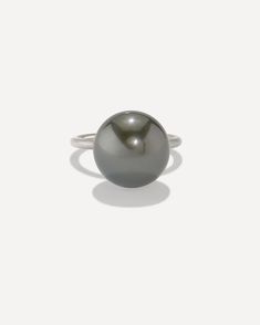 One of a Kind Large Tahitian Pearl Gumball Ring 18k White Gold – Irene Neuwirth Silver Pearl Ring With Polished Finish, Timeless Silver Pearl Ring With Polished Finish, Timeless White Gold Pearl Ring With Polished Finish, Timeless Pearl Ring With Polished Finish For Formal Occasions, Modern White Gold Pearl Ring With Polished Finish, Formal High Luster Silver Pearl Ring, Classic Tahitian Pearl Rings As Gift, Formal White Gold Pearl Ring With Polished Finish, Timeless Silver Pearl Ring