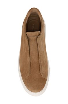 Amplify the casual refinement of your everyday look with this classic slip-on sneaker fashioned from smooth suede. Leather upper and lining/rubber sole Imported Classic Suede Slip-on Sneakers, Slip-on Sneakers With Suede Lining, Classic Low-top Slip-ons With Suede Lining, Brown Suede Slip-on Sneakers With Textured Sole, Fall Suede Low-top Slip-ons, Casual Slip-on Sneakers With Suede Lining, Brown Suede Slip-on Sneakers With Rubber Sole, Casual Slip-ons With Suede Lining For Fall, Casual Suede-lined Slip-ons For Fall