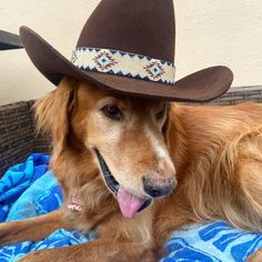 "This beautiful hatband was hand beaded with over 5,000 seed beads. There is over 20 1/2\" of beading and has adjustable ties to fit any hat. It will dress up any outfit!   The colors on the band are yellow, blue, red and black. Shipping time and manufacturing process Each hatband is made to order, so your order will ship within a week." Adjustable Multicolor Hat For Western-themed Events, Traditional Beaded Hat Bands For Rodeo, Country Style Festival Hat Bands, Artisan Hat Bands For Kentucky Derby Festival, Adjustable Hat Band With Bead Caps For Festival, Adjustable Bead Cap Hat Bands For Festival, Traditional Beaded Hat Bands For Country Events, Southwestern Style Adjustable Felt Hat For Kentucky Derby, Festival Adjustable Hats With Bead Caps