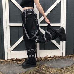 goth dream pants ☠️☠️☠️ these vintage 90s/early 2000s... - Depop Early 2000s Fashion Outfits, Outfits Goth, Dream Pants, Tripp Pants, Alt Clothes, Early 2000s Fashion, Aesthetic Grunge Outfit, 2000s Fashion Outfits