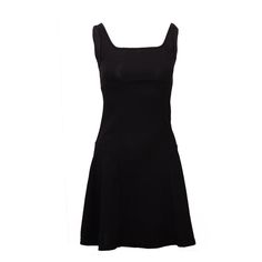 Gender: Women Material: Polyester Material: Spandex Style: Office Lady Silhouette: Fit and Flare Pattern Type: Solid Sleeve Length(cm): Sleeveless Decoration: Zippers Dresses Length: Above Knee, Mini Sleeve Style: REGULAR Waistline: Natural Neckline: Square Collar Season: Summer Model Number: dress181025746 Color: Black UID: 181128237 Fabric: Fabric has some stretch Material: 95% Polyester, 5% Spandex Style: Elegant Sleeve Length: Sleeveless Silhouette: Fit and Flare Dresses Length: Short Decora Black Square Neck Dress In Elastane, Evening Stretch Sleeveless Elastane Dress, Black Sleeveless Elastane Mini Dress, Black Stretch Sleeveless Mini Dress, Black Sleeveless Fit And Flare Mini Dress, Black Fit And Flare Sleeveless Mini Dress, Black Sleeveless Elastane Dress, Black Stretch Sleeveless Elastane Dress, Fitted A-line Sleeveless Elastane Dress