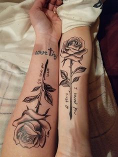 Rose mother daughter tattoos Mother And Daughter Tattoos Flowers, Mom And Daughter Tattoos Matching Forearm, Matching Rose Tattoos Mother Daughters, Rose Mother Daughter Tattoos, Meaningful Mom And Daughter Tattoos Quotes, Mom And Daughter Tattoos Unique Flower, Mother Daughter Matching Tattoos Ideas, Mother Daughter Tattoos With Meaning, Mother Like Daughter Tattoos