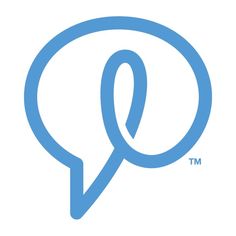 the q logo is shown in blue and white, with an oval shape on it