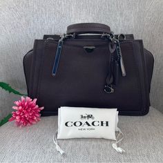 Brand New With Tags. Burgundy Bags With Branded Hardware For Shopping, Oxblood Color, Coach New York, Bags Coach, Satchel Bag, Satchel Bags, Coach Bags, Color Purple, The Dreamers