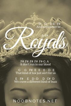 a woman with a crown on her head and words above her head that say royals