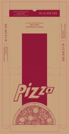 One color should be packaged Pizza Box Template, Packaging Design Food, Eco Packaging Design, Food Delivery Packaging, Wine Bottle Packaging, Miniature Pizza, Box Design Templates, Box Template Printable