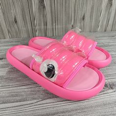 New !! Elevate Your Summer Style With These Adidas Zplaash Slides. The Lucid Pink Color Adds A Pop Of Color To Any Outfit, While The Slip-On Closure Makes Them Easy To Wear. These Sandals Are Perfect For Both Men And Women, With A Uk Shoe Size Of 11 And Us Shoe Size Of Men's Size 11 - Women's Size 12. The Synthetic Upper Material Is Of High Quality And The Slides Have Not Been Modified Or Customized. The Adidas Brand Is Well-Known For Its Quality Products, And These Slides Are No Exception. Made Adidas Synthetic Sandals For Outdoor, Adidas Slip-on Slides, Adidas Slides With Cushioned Footbed, Synthetic Slides With Rubber Sole And Round Toe, Synthetic Slides With Rubber Sole, Adidas Cushioned Slide Flip Flops, Adidas Synthetic Slides With Rubber Sole, Adidas Slides With Rubber Sole For Summer, Adidas Slides With Rubber Sole