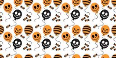 an orange and black halloween themed wallpaper