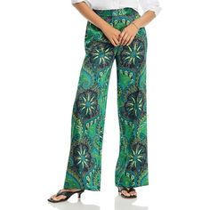 Manufacturer: Kobi Halperin Style Type: Wide Leg Pants Collection: Kobi Halperin Sleeve Length: Material: 100% Polyester Fabric Type: Polyester Specialty: Paisley Sku: BH5923101 Size: S.  Color: Green.  Gender: female.  Age Group: adult. Pants Collection, Kobi Halperin, Womens Wide Leg Pants, Cropped Wide Leg Pants, Stretchy Pants, Flare Leg Jeans, Linen Pants Women, Girls High, Printed Pants