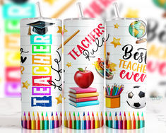 Teacher life 20 oz. skinny tumbler New Teacher Gifts, Teacher Tumbler, Best Teacher Ever, Tumbler Gift, Reusable Straw, Best Teacher, Teacher Life, Student Gifts, School Design