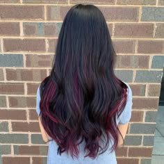 100+ Creative Peekaboo Hair Ideas for Your Next Big Change Red Peekaboo Highlights For Dark Hair, Peek A Boo Highlights On Dark Hair, Peekaboo Hair Ideas, Purple Peekaboo Highlights, Purple Peekaboo Hair, Under Hair Color, Best Hair Color Ideas