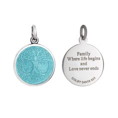 Colby Davis pendant - Family Tree - sterling silver. Chain not included. Choose from a chain or bracelet to complete the look. Dune Jewelry, Celtic Tree Of Life, Tree Of Life Pendant, Tree Pendant, Silver Box, Colby, New Love, Hand Engraving, Sterling Silver Bead