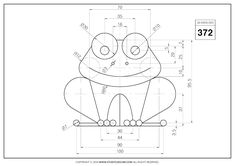 a drawing of a frog sitting on top of a piece of paper with numbers in it