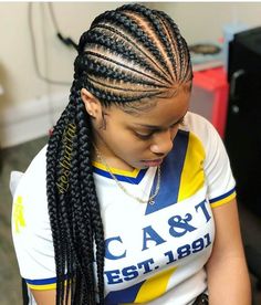 Plaits Hairstyles Black, Cornrow, Plaits Hairstyles, Athletic Hairstyles, Curly Bob Hairstyles