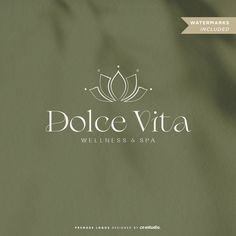 a logo for a spa called dolce vita