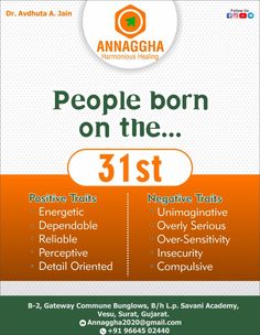 Personality check for people born on 31st of any month 💟 This people are rules by Rahu. For more details DM us on 9664502440