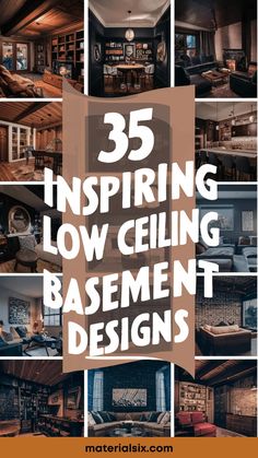 35 inspiring low ceiling basement designs