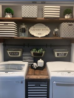 the laundry room is clean and ready for us to use