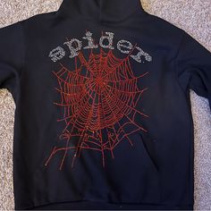 100% Authentic Fast Shippping Red Black Rhinestone Sp5der Hoodie Size Medium Please Text Before Buy Rhinestone Hoodie For Streetwear, Rhinestone Hooded Hoodie For Streetwear, Hooded Rhinestone Hoodie For Streetwear, Streetwear Hoodie With Rhinestones, Fall Rhinestone Hooded Hoodie, Fall Hoodie With Rhinestones, Fall Rhinestone Hoodie, Winter Hoodie With Rhinestones, Black Rhinestone Hoodie For Winter