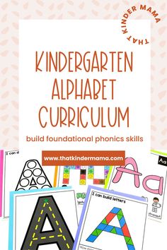 an alphabet and letter worksheet with the words,'build foundation phonics skills