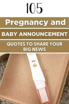 an open box with a toothbrush in it and the words, baby announcements to share your big news