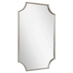 Simplistic and beautiful, the Ulric decorative vanity mirror features a scalloped rectangular shape. A handmade product, its iron frame displays distressed markings and crafty details that add a unique flair. While meant for a bathroom, this glamorous piece of decor looks great above a fireplace, in an entryway, or over a sofa. Signature Hardware Finish: Antique Silver | Signature Hardware Ulric Decorative Bathroom Vanity Mirror 34.25 H x 23.875 W x 1.0 D in grayMetal in Antique Silver | 34.25" Bathroom Remodel Designs, Signature Hardware, Hardware Finishes, Bathroom Vanity Mirror, Frame Display, Bathroom Remodel, Vanity Mirror, Bathrooms Remodel, X 23