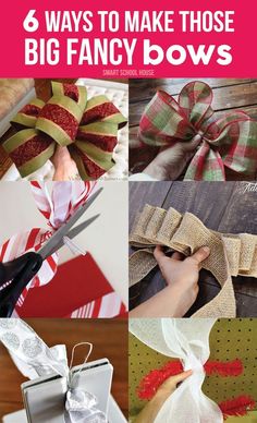 there are many different ways to make these big fancy bows