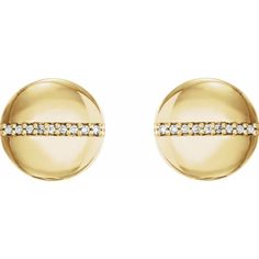 86240 / Earring / Set / Natural Diamond / Round / .8 Mm / 14K Yellow / Pair / Friction Backs Included / Polished / .04 Ctw Natural Diamond Circle Earrings With Backs Celestial Ring, Circle Diamond, Promise Rings For Her, Button Earrings, Jewelry Manufacturers, Font Family, Circle Earrings, Rose Gold Earrings, Diamond Clarity