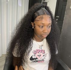 Installation Hairstyles, Wave Wig Hairstyles, Deep Wave Wig Hairstyles, Birthday Hairstyles For Black Women, Sleek Braided Ponytail, Lace Wigs Styles, Deep Wave Wig, Teenage Hairstyles