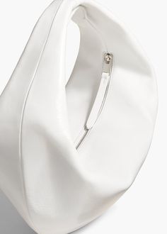 A slouchy zip-top hobo bag in richly textured leather. With integrated strap to wear over the shoulder or carry by hand. White Leather Hobo Bag With Zipper Closure, Chic White Hobo Bag With Zipper Closure, Modern White Shoulder Bag With Zipper Pocket, Modern White Soft Leather Hobo Bag, Versatile White Soft Leather Hobo Bag, Leather Outerwear, Wardrobe Edit, Denim Shoes, Belt Accessories