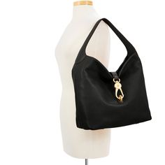 Soft and Chic     The Logo Lock Shoulder Bag owes its soft, slouchy shape and understated style to natural Florentine leather. A gold plated closure keeps contents secure, a wide shoulder strap guarantees comfort and a roomy interior provides great storage space. Both casual and chic, this bag will take you from workday lunches to Sunday brunches with ease. Classic Gold Hobo Bag With Gold-tone Hardware, Elegant Gold Hobo Bag With Metal Hardware, Gold Hobo Bag With Metal Hardware For Daily Use, Elegant Evening Hobo Bag With Brass Hardware, Elegant Gold Hobo Bag For Everyday Use, Gold Soft Leather Hobo Bag For Evening, Gold Smooth Grain Shoulder Bag For Everyday Use, Gold Bag With Gold Clasp For Everyday Use, Everyday Gold Bag With Gold Clasp