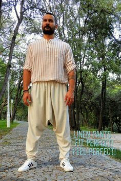 Harem Outfit, Plus Size Harem Pants, Linen Harem Pants, Velvet Joggers, Black Harem Pants, Mens Linen Pants, Pants Linen, Drop Crotch Pants, Harem Pants Women