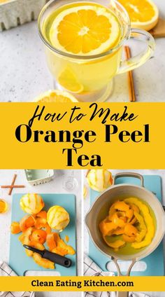 how to make orange peel tea