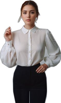 Classic Puff Sleeve Office Tops, Classic Puff Sleeve Tops For Office, Formal Tops With Puff Sleeves And Cuffed Details, Classic Office Blouse With Gathered Sleeves, Classic Fitted Padded Blouse, Classic Fitted Puff Sleeve Top, Classic Fitted Shirt With Puff Sleeves, Classic Fitted Puff Sleeve Office Top, Classic Puff Sleeve Shirt With Button Closure