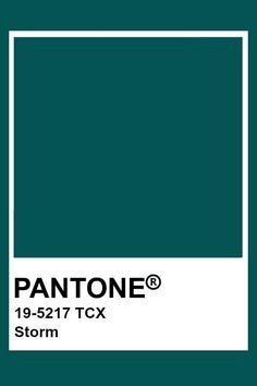 the pantone green color is shown in this image, it's very dark