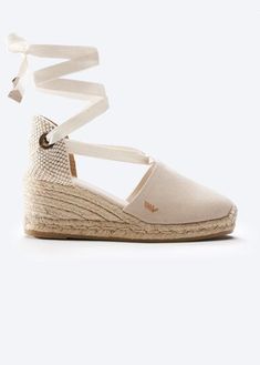 Medium Wedges, Beige Espadrilles, Spanish Espadrilles, Sell Shoes, Espadrilles Shoes, Canvas Flats, Heel Accessories, Mediterranean Design, Women's Espadrilles