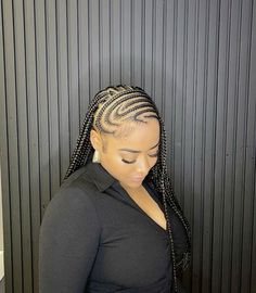 follow for more Conrows Lines And Braids 2023 Trends, Side Cornrows Braids For Black Women, Conrows Lines And Braids 2024, Conrows Lines And Braids, Fulani Knotless, Latest Hairstyles For Ladies, Long Cornrows