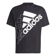 adidas Tee Black T-shirt Printing Logo, Couple Style, Adidas Tee, T Shirt Style, Adidas Shirt, Adidas Sport, Fashion Couple, Stylish Sneakers, Adidas Performance