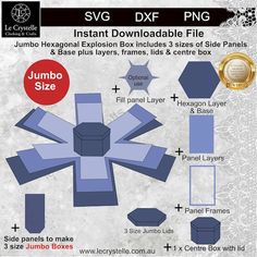 the instructions for how to make an origami box with templates and paper