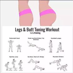 the legs and butting workout poster shows how to do an exercise with one leg