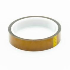 a yellow tape on a white background