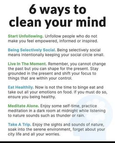 Is your mind overwhelmed with a never-ending stream of thoughts, worries, and mental clutter? Ways To Clear Your Mind, Clearing Your Mind, Mental Health Facts, Elevate Your Life, Personal Improvement, Self Confidence Tips, Confidence Tips, Positive Self Affirmations